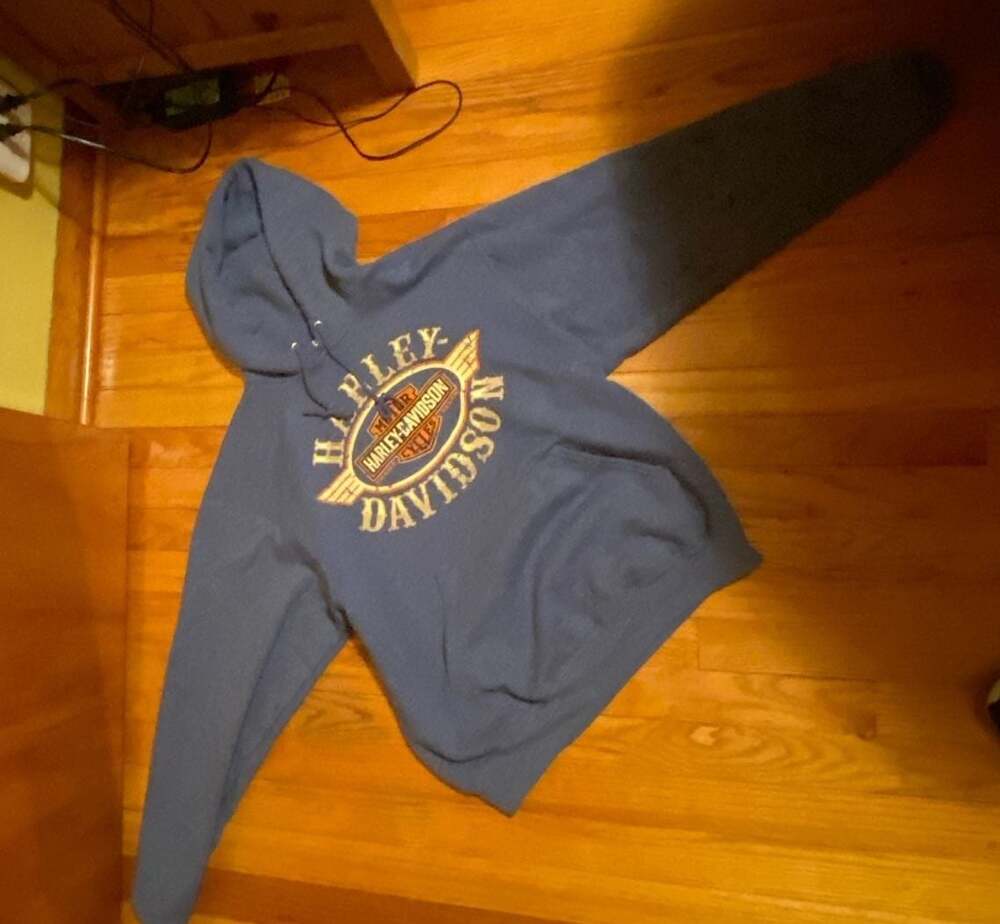 Harley-Davidson Graphic Pullover Hoodie Blue